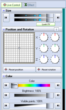 Output and effect controls