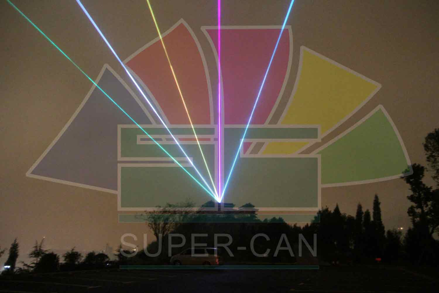 outdoor full color laser projector