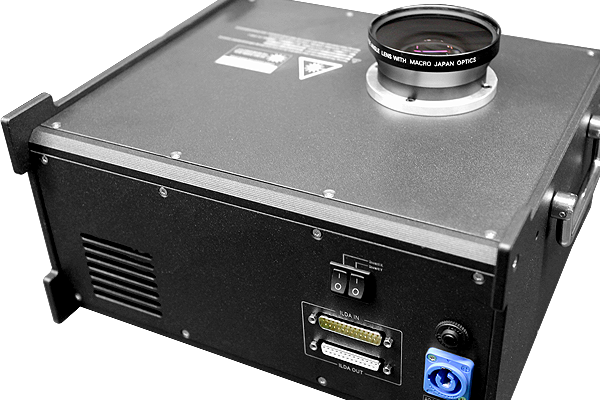 Wide-angle Laser Man Projector